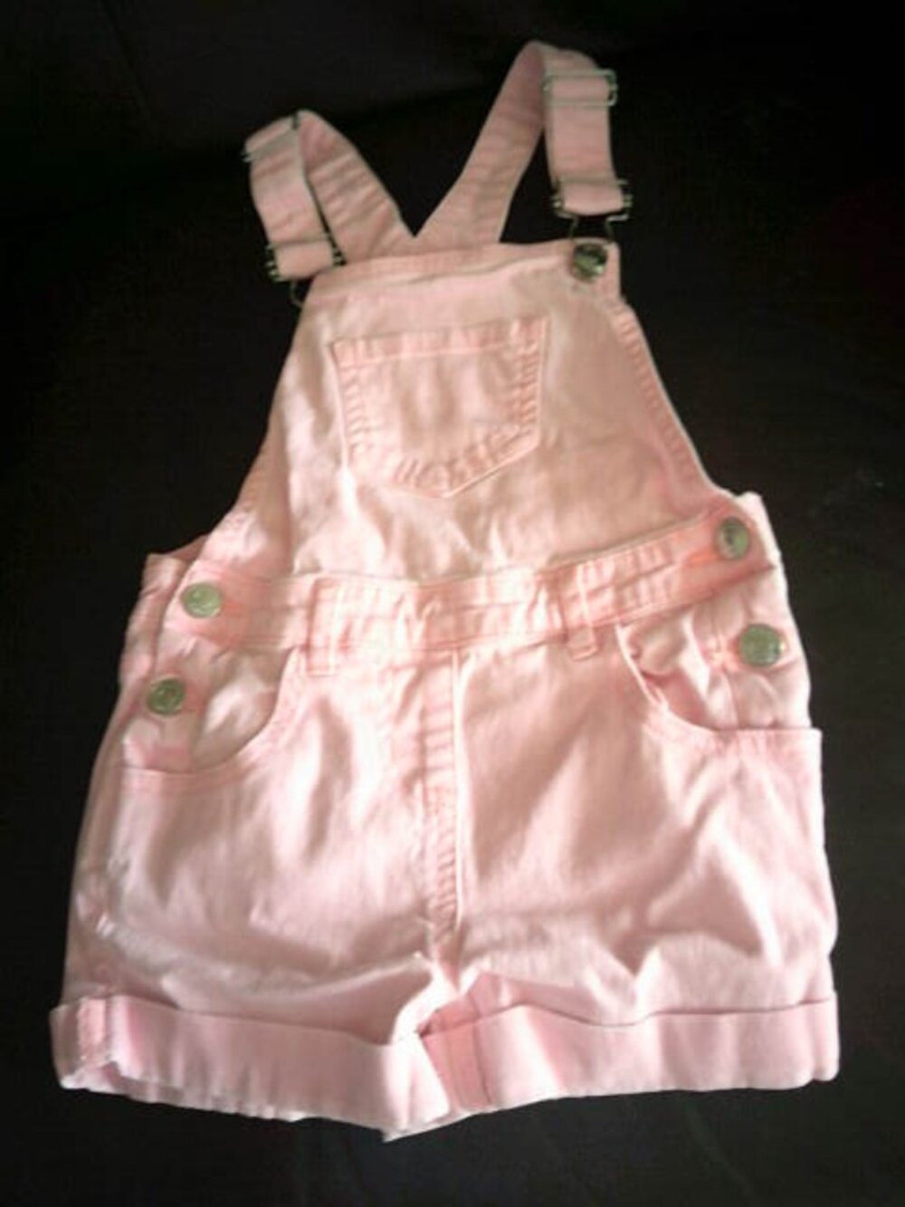 CUTE GEORGE BRAND PINK GIRLS SIZE 6 BIB OVERALLS BIBS DENIM JEAN OUTFIT 👸